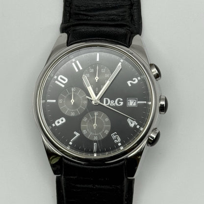 Dolce & Gabbana D&G 40mm Working Quartz Watch Date Display Stainless Steel