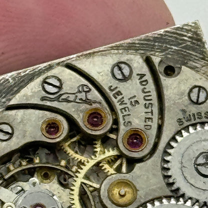 23.6mm Cyma Ref 010 Tavannes Manual Wind 15 Jewels Watch Movement Vintage PARTS