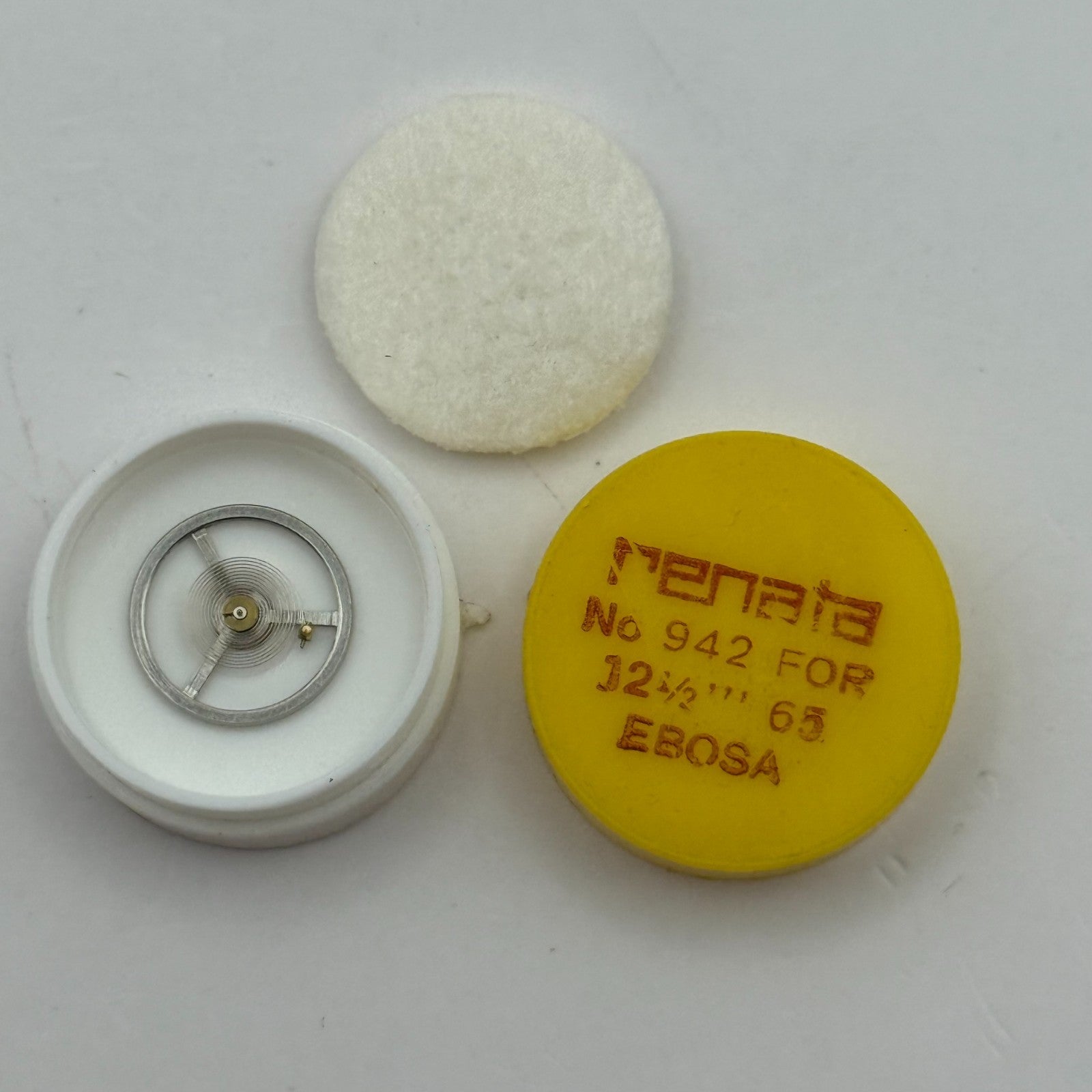 Ebosa 65 Balance Wheel Complete And Spring  12½’’’ 942 Watch Movement Parts NOS