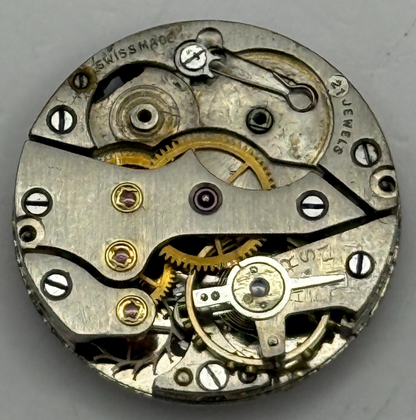 19.6mm Vintage Otto Meyer OM 140 Swiss Manual Wind Watch Movement PARTS REPAIR