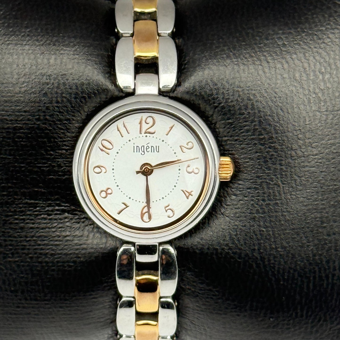 Seiko Alba Ingenu Ladies Quartz Watch Two Tone Bracelet Japan Working 21mm