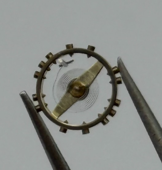 AS 1677 Balance Wheel Complete And Spring 5½''' 1225 M Watch Movement Parts NOS