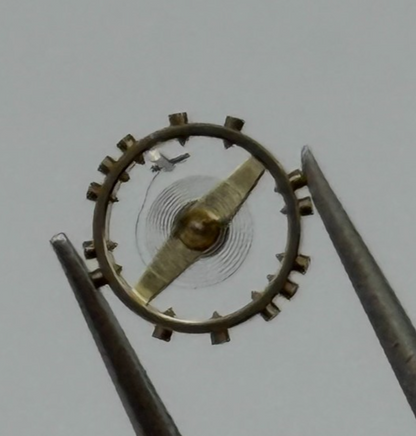 AS 1677 Balance Wheel Complete And Spring 5½''' 1225 M Watch Movement Parts NOS