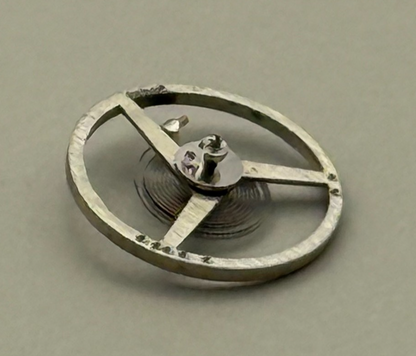 ETA 2412 Balance Wheel Complete And Spring 6¾’’’ 1257 M Watch Movement Parts NOS