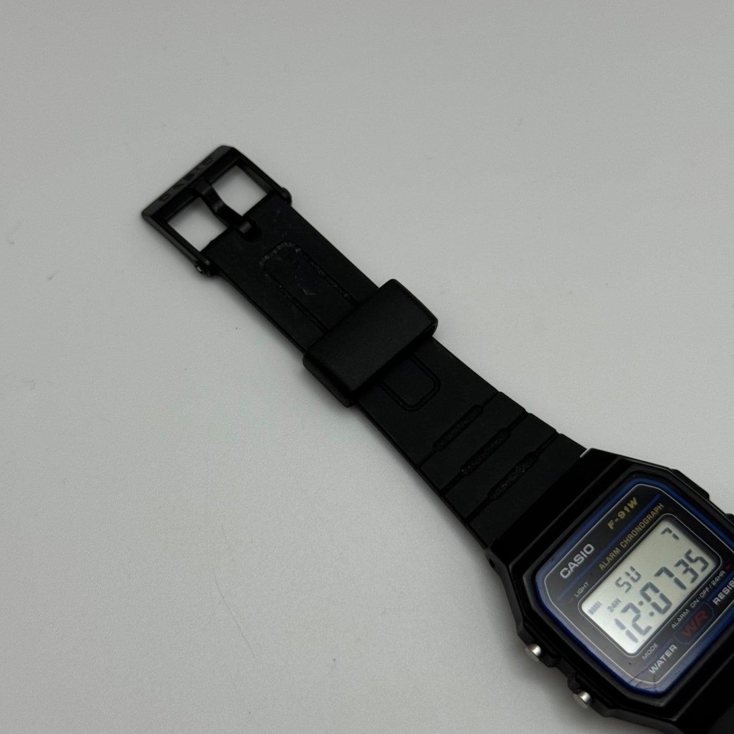 Casio Digital Watch F-91W 593 Alarm Chronograph Quartz 35mm Unisex Rubber Strap