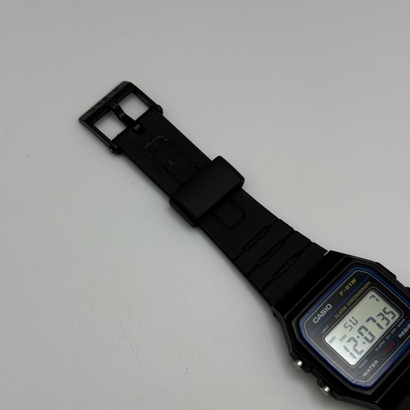 Casio Digital Watch F-91W 593 Alarm Chronograph Quartz 35mm Unisex Rubber Strap