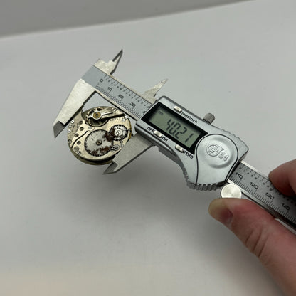 42.7mm Unidentified 7 Jewels Patent Depose Vintage Pocket Watch Movement PARTS