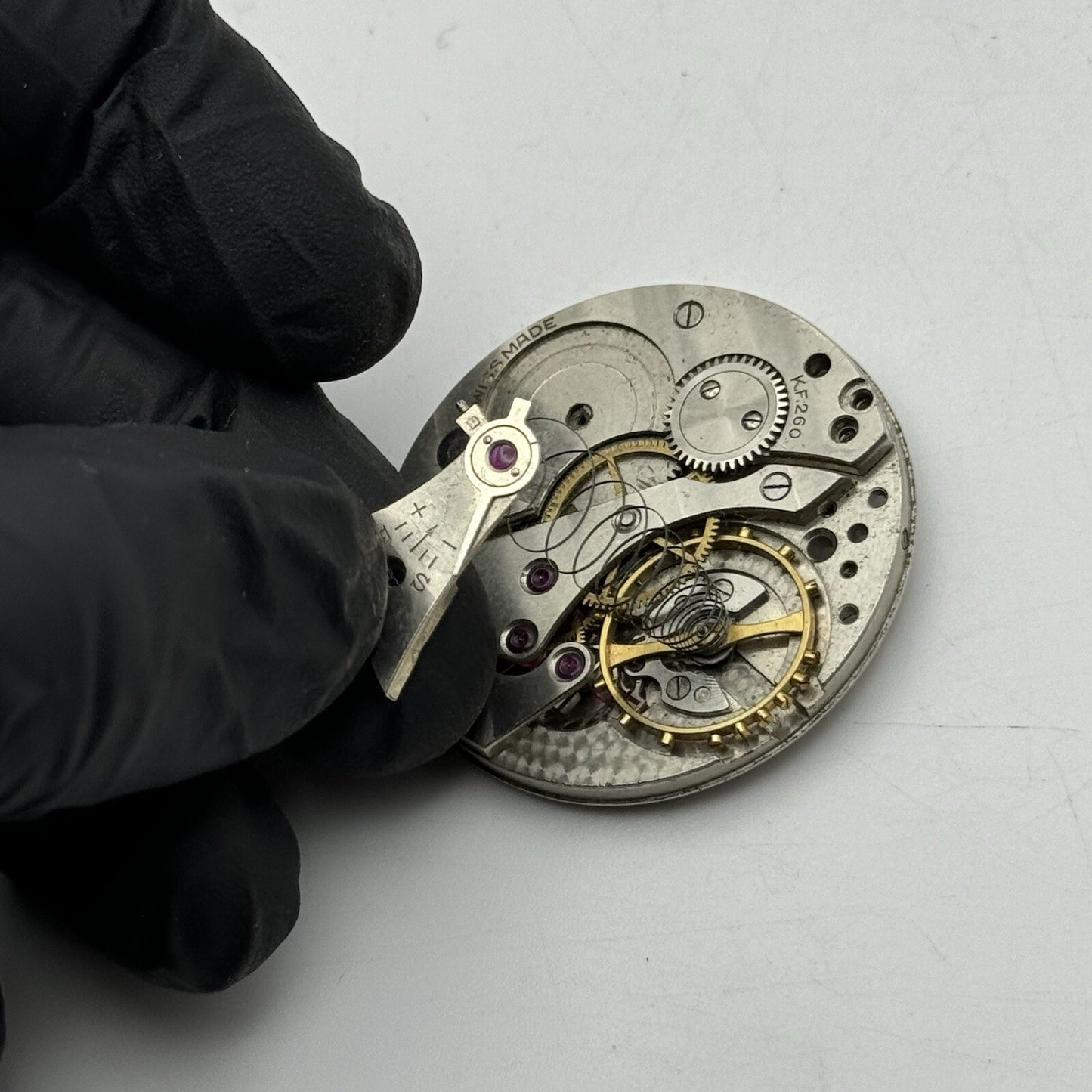 38.7mm Certina Kurth Freres KF 260 Pocket Watch Movement FOR PARTS Repair