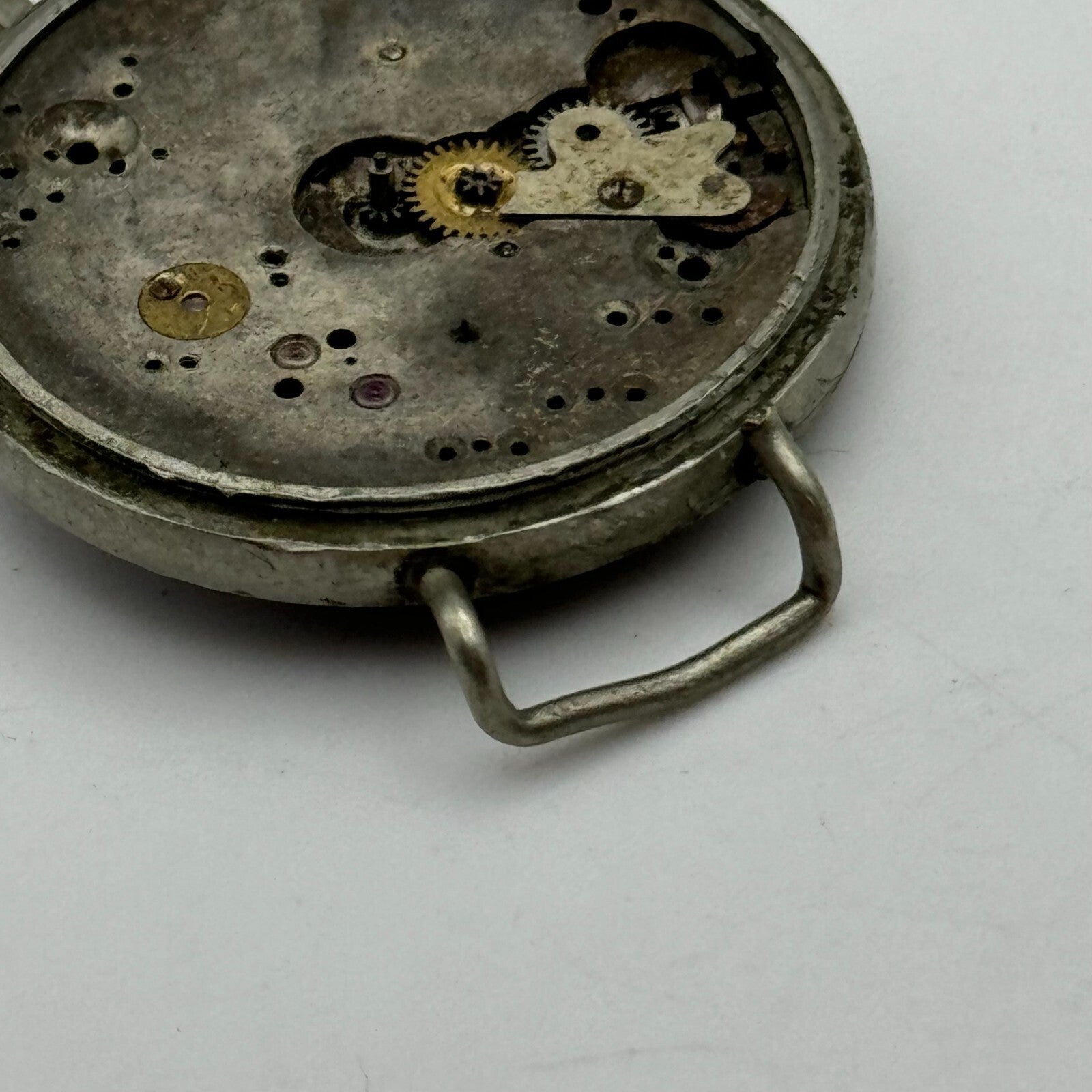 33.6mm Unidentified 15 Jewels Men's Trench Watch Movement Manual Wind PARTS