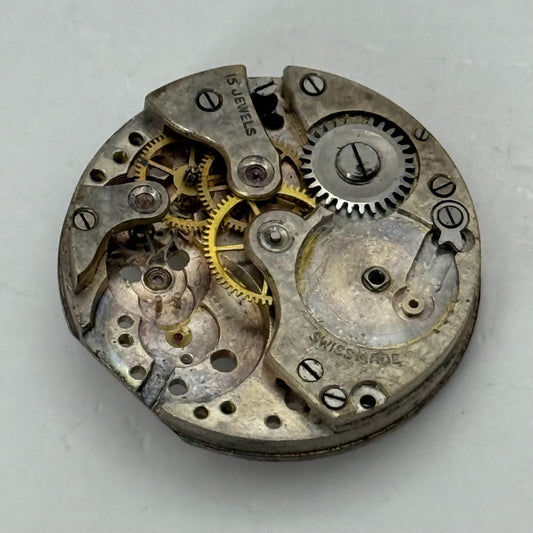 23.7mm Vintage AS 15 Jewels A Schild Partial Manual Wind Watch Movement PARTS