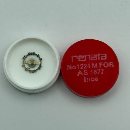 AS 1677 Balance Wheel Complete And Spring Inca 1224 M Watch Movement Parts NOS
