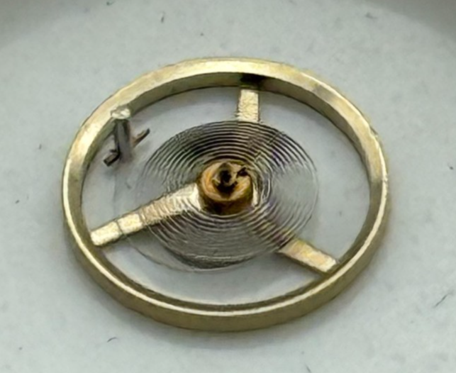 AS 1977-2 Balance Wheel Complete And Spring  1831 M Watch Movement Parts NOS