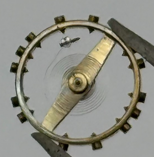 FEF 370 371 Balance Wheel Complete And Spring 176 Watch Movement Parts NOS