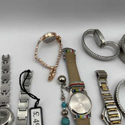 Bundle Of 15 Quartz Watches Job Lot Modern / Vintage Untested Parts / Repair