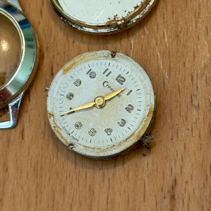 21mm Vintage Crescent Swiss 5 Jewels Ladies Manual Wind Watch PARTS / REPAIR