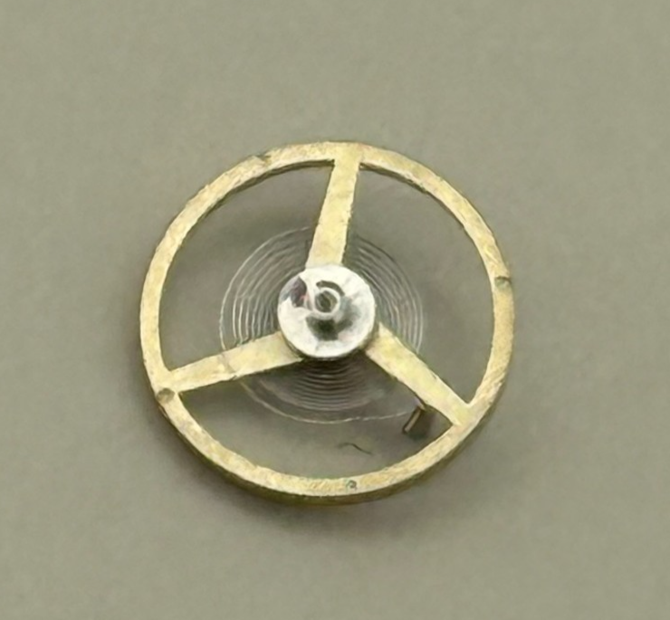 FHF 59-21 Balance Wheel Complete And Spring  1353 Watch Movement Parts NOS