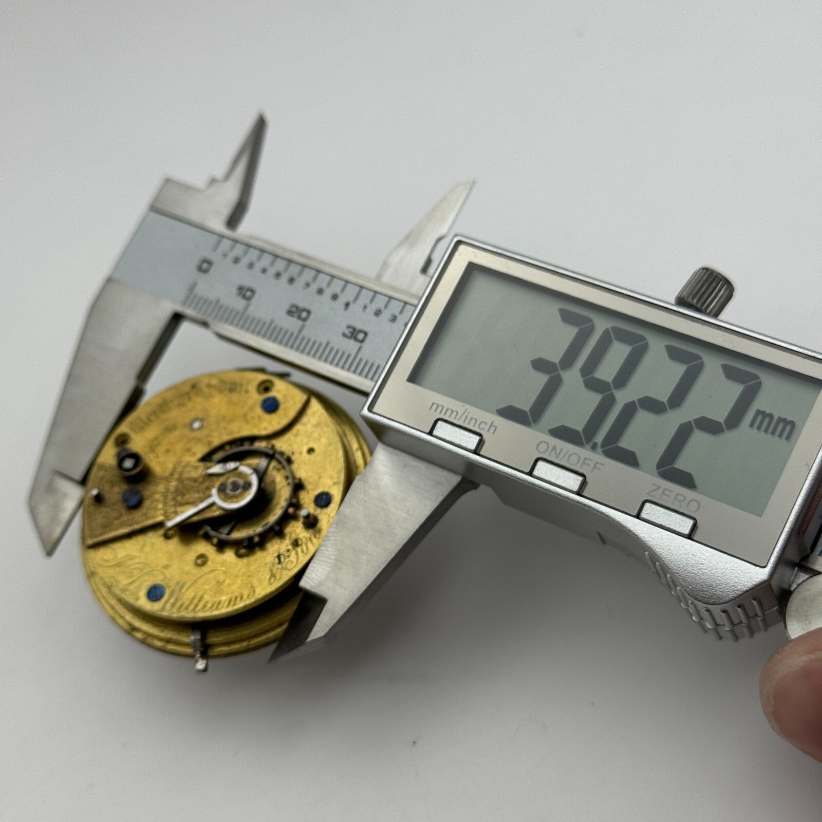 44.8mm Antique J D Williams & Son Merthyr Tydvil Pocket Watch Movement PARTS