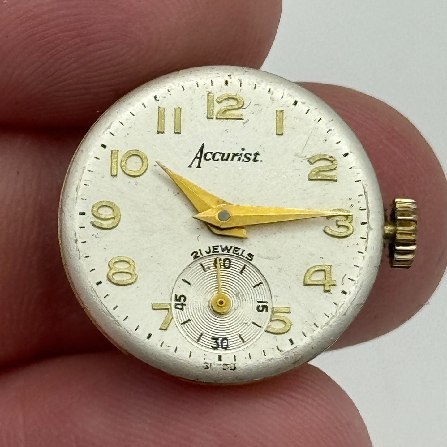 19.7mm Accurist AS 1156 A Schild Balance Ok Ladies Swiss Watch Movement PARTS