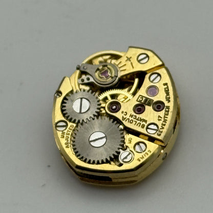 13mm Vintage Ladies Bulova 5BC Manual Wind Swiss Watch Movement PARTS REPAIR