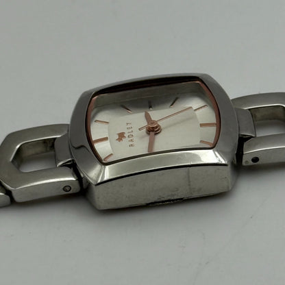 20mm Working Ladies Radley Silver Tone Quartz Panel Bracelet Watch 6 Inches