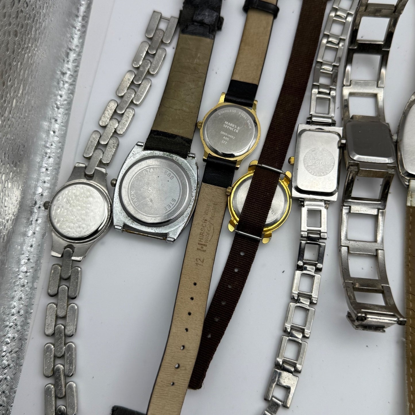 Bundle Of 16 Quartz Watches Modern / Vintage Untested Parts / Repair / Crafts