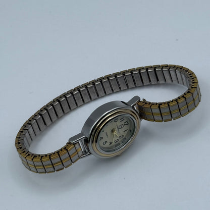 Philip Mercier Ladies Quartz Watch Two Tone Stretch Band Working 19mm