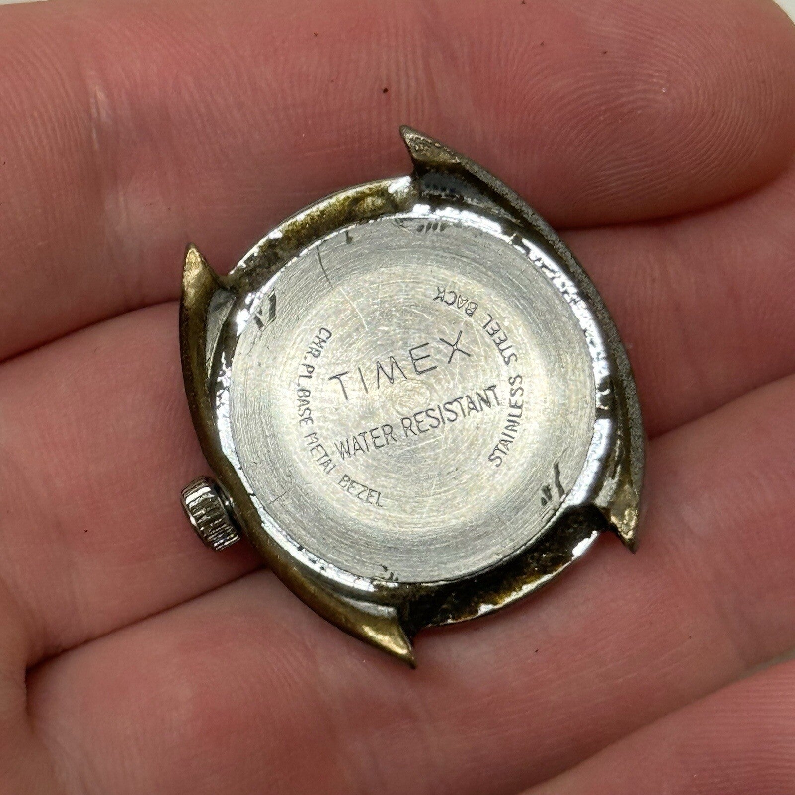 27mm Ladies Timex Sweep Seconds Date Dial GB Made Watch Head TO RESTORE