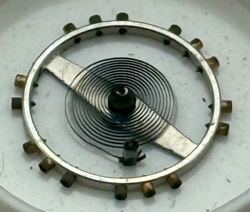 Felsa 690 Balance Wheel Complete And Spring Original Inca Watch Movement Parts 