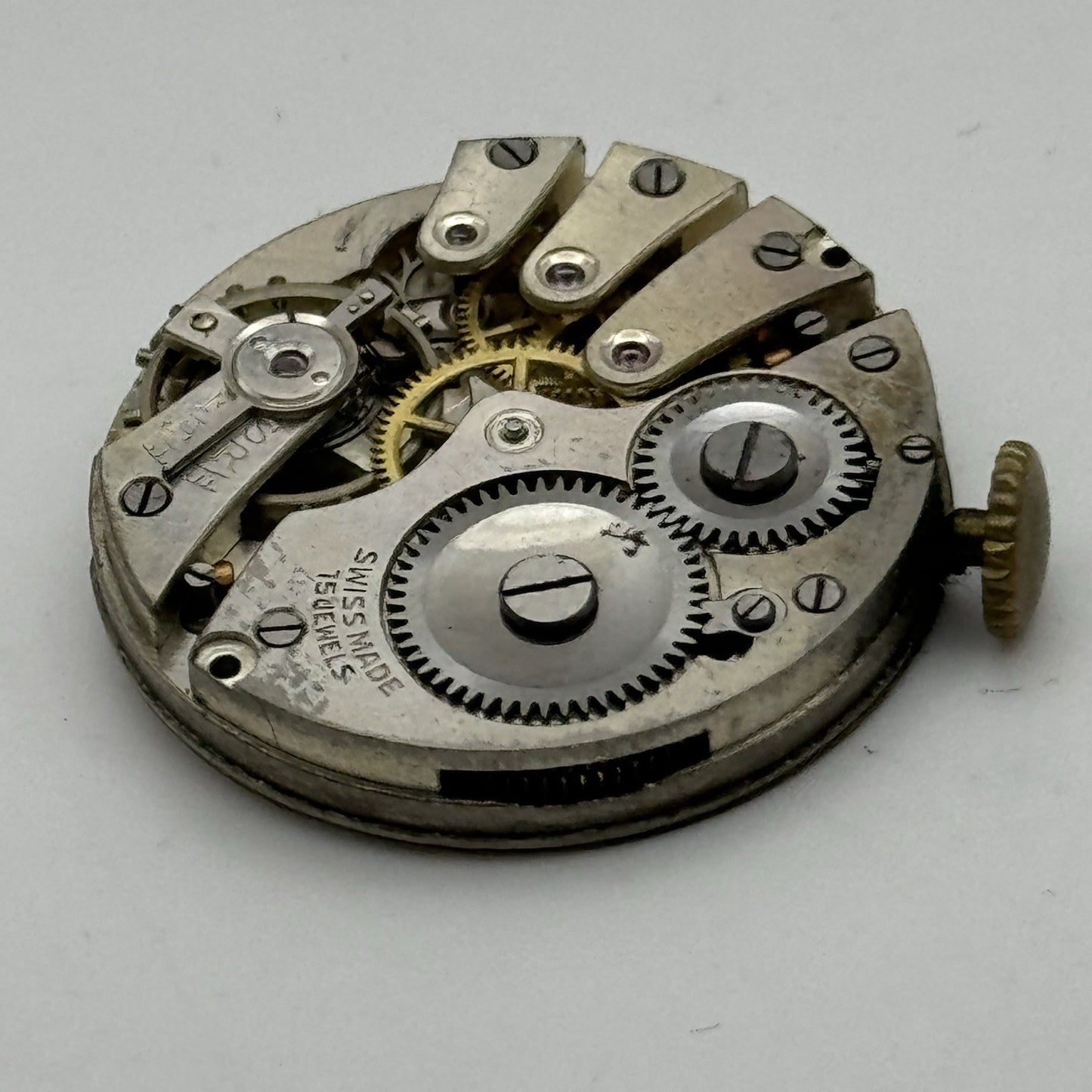 27mm Roamer Balance Ok Men's Meteor Trench Watch Movement Vintage Swiss PARTS