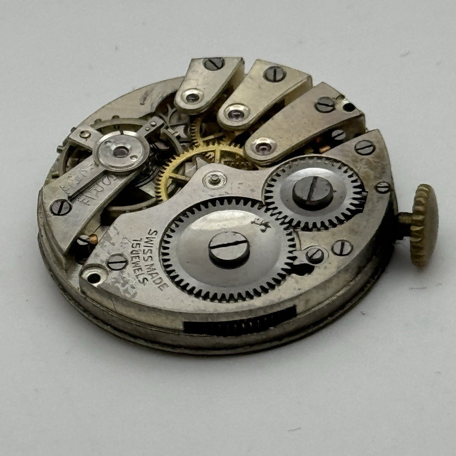 27mm Roamer Balance Ok Men's Meteor Trench Watch Movement Vintage Swiss PARTS