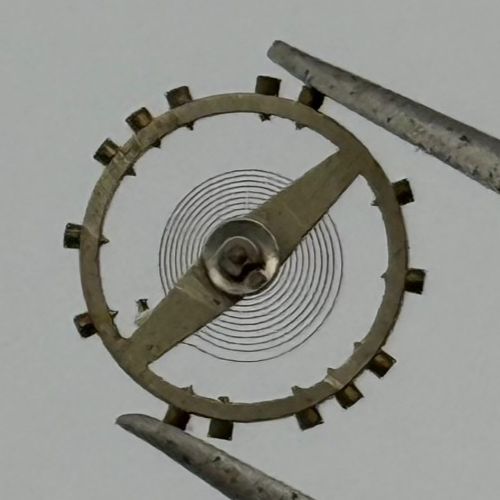 AS 970 Balance Wheel Complete And Spring 8 3/4''' 27 M Watch Movement Parts NOS