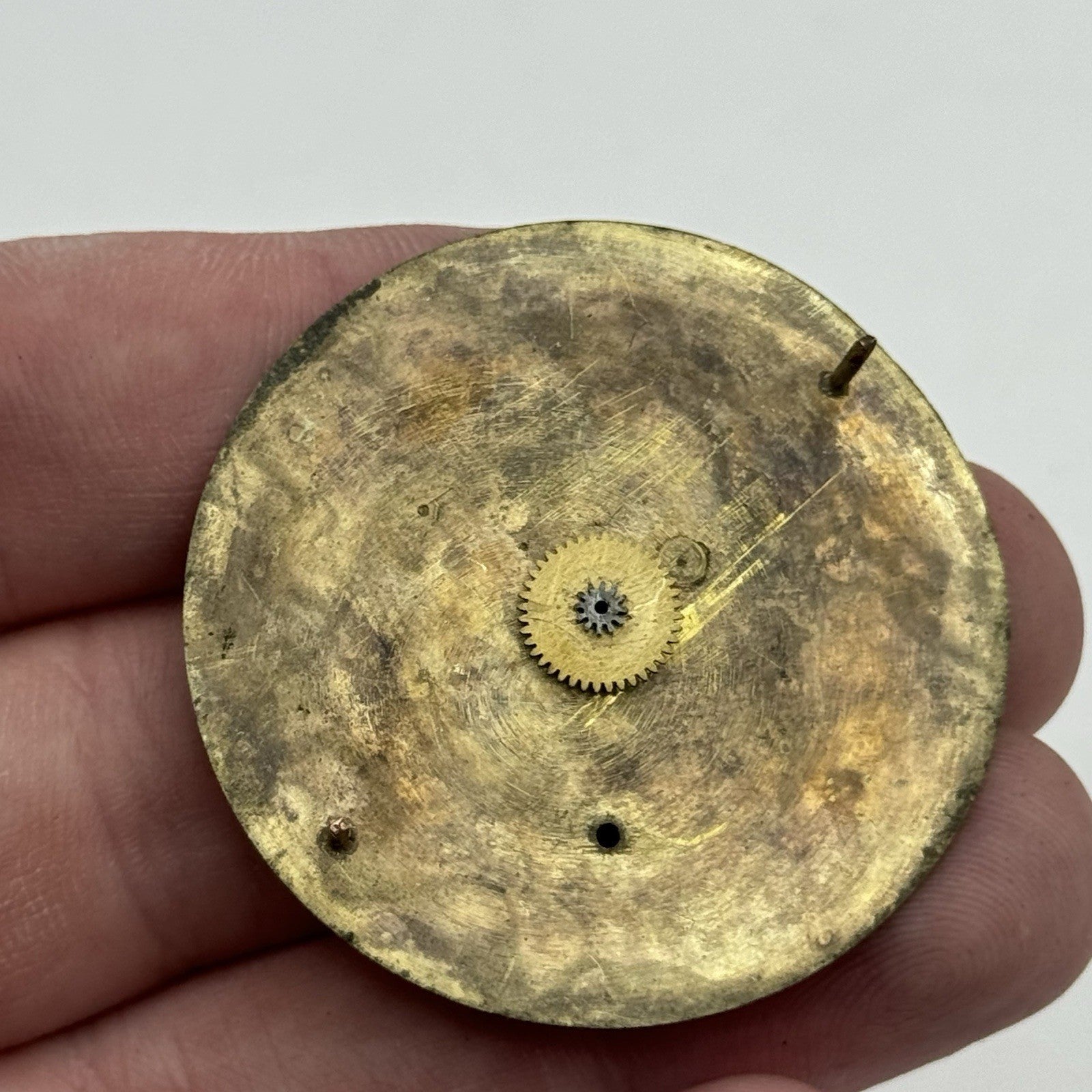 42.8mm Unidentified Vintage Pocket Watch Movement Dial PARTS REPAIR SPARES