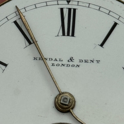 46mm Antique Kendal & Dent Cheapside London Pocket Watch Movement PARTS SPARES