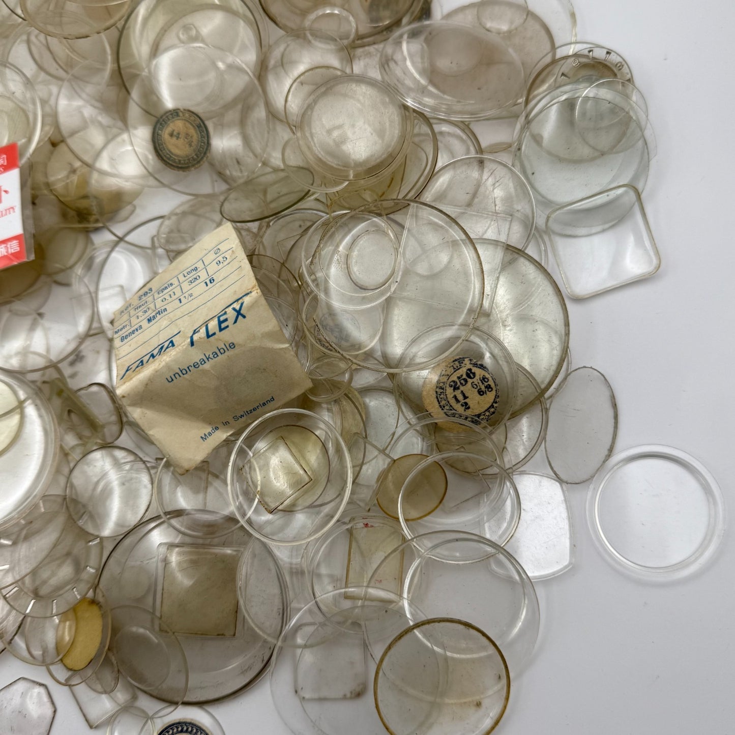 Bundle Of Mixed Wristwatch Pocket Watch Crystals New / Used Joblot Spares Repair