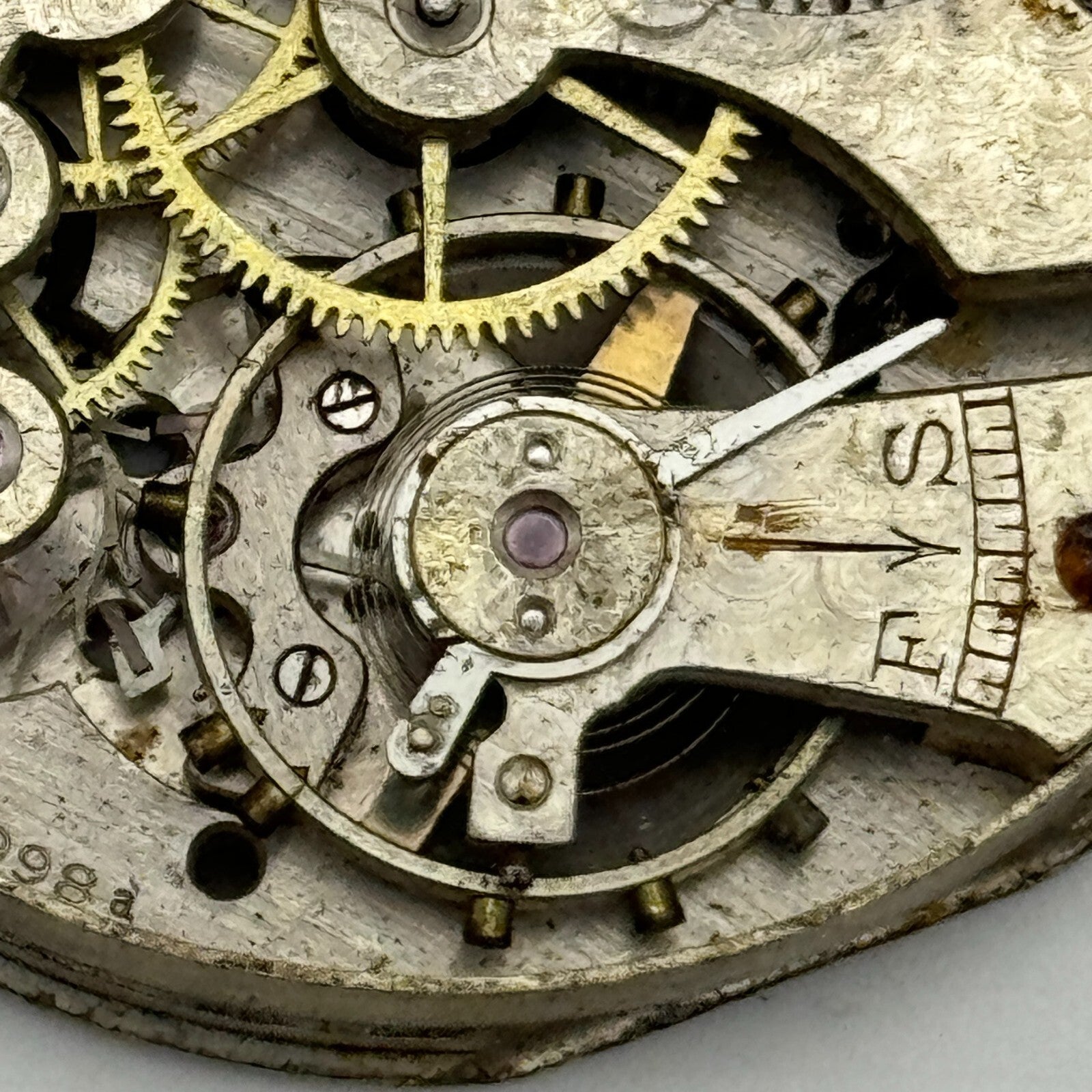 43.1mm Cyma Ref 998.a 15 Jewels Vintage Swiss Pocket Watch Movement PARTS SPARES