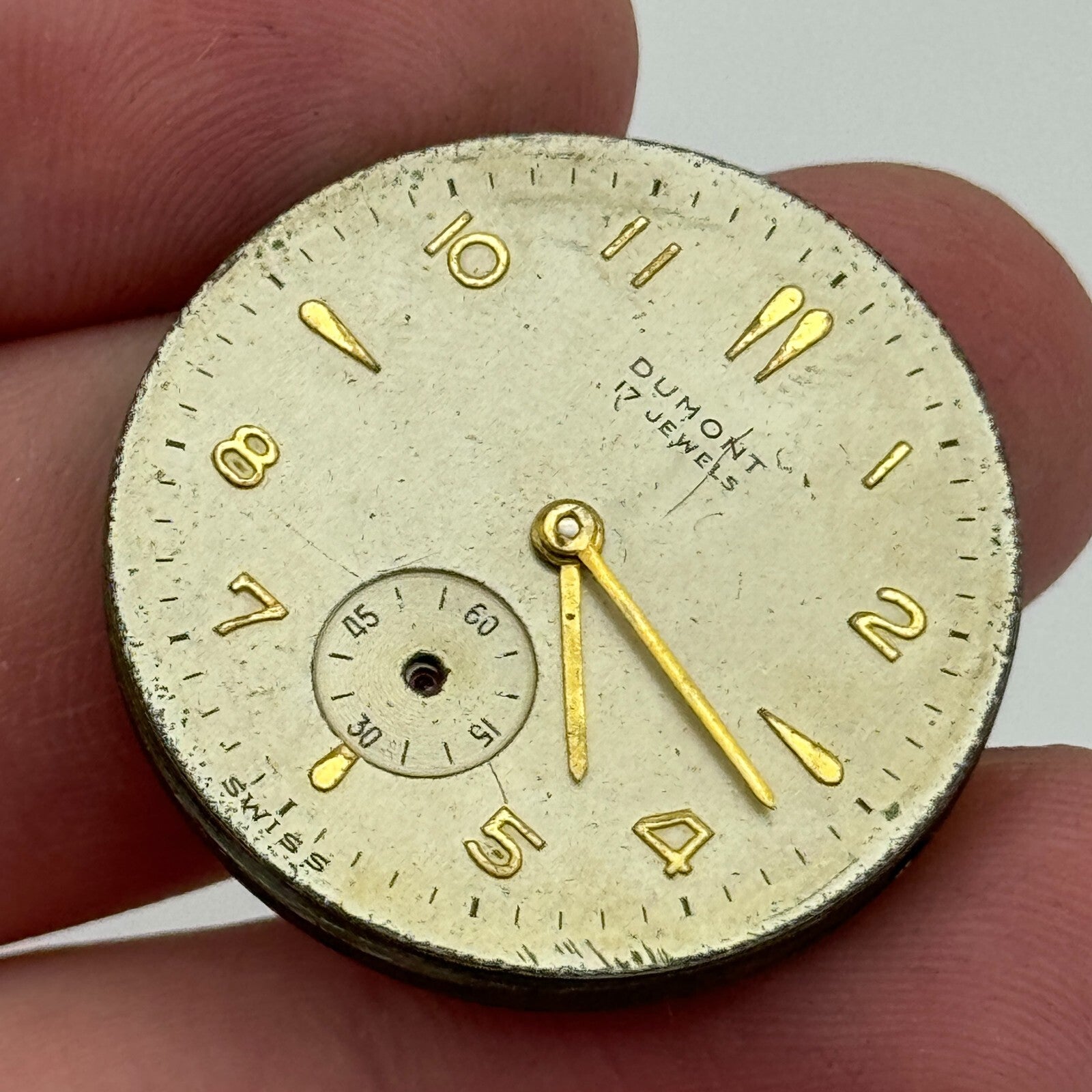29.1mm Men's Dumont OM 125 Otto Meyer Manual Wind Swiss Watch Movement PARTS
