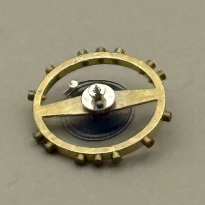 FEF 270 Balance Wheel Complete And Spring  5¼’’’ 73 M Watch Movement Parts NOS