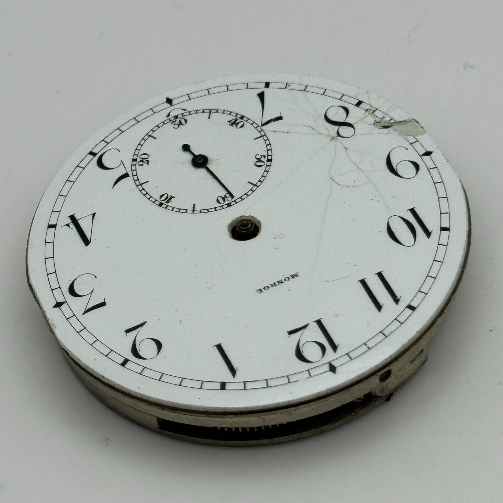 43mm Monroe Watch Co Sub Seconds Vintage Hunter Pocket Watch Movement PARTS