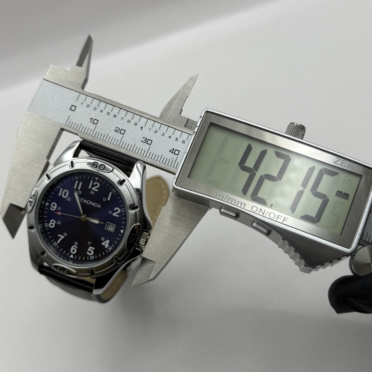 40mm Working Men’s Sekonda N3512 Blue 24 Hour Date Dial Stainless Quartz Watch