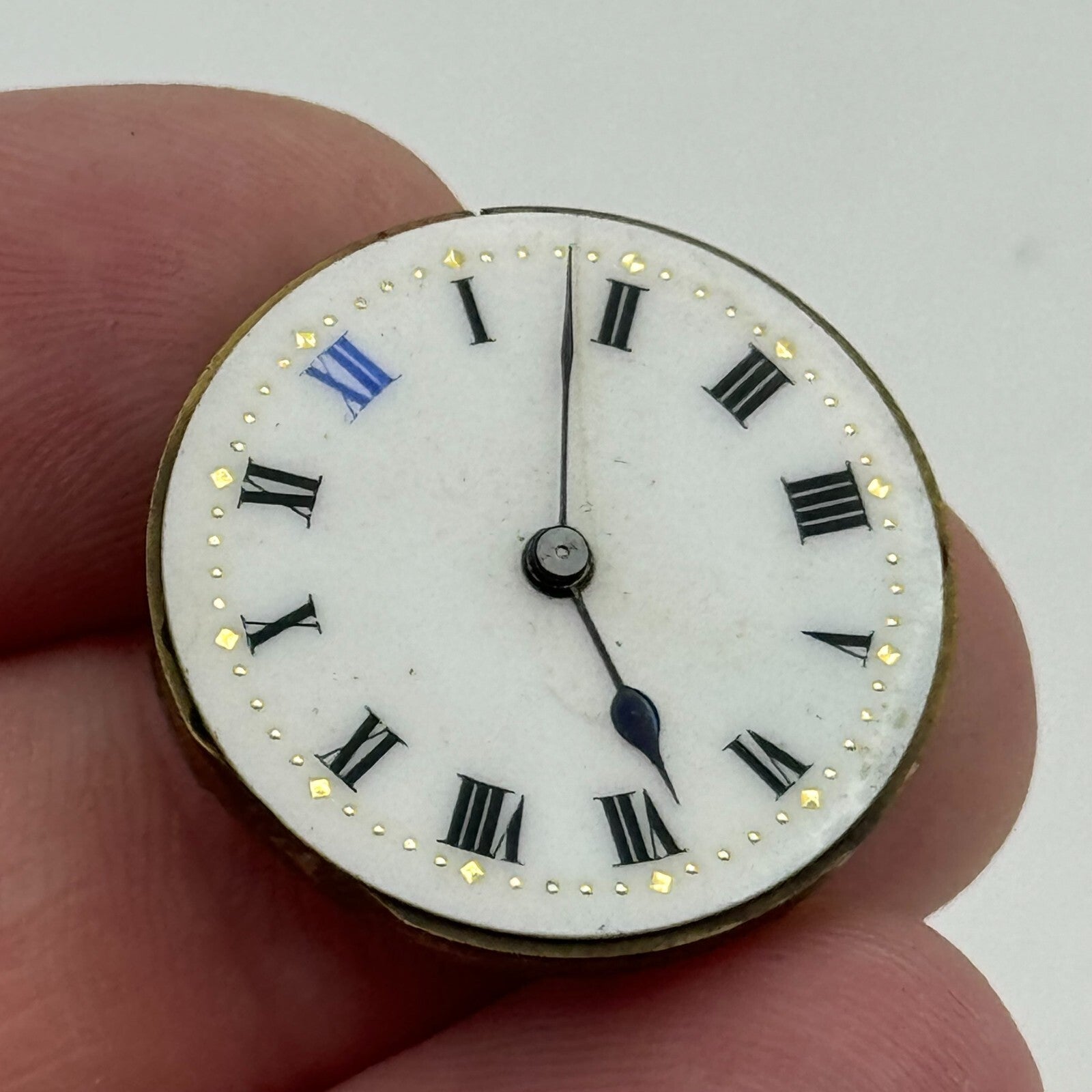 23.6mm Unidentified Balance Ok Trench Watch Movement Manual Wind Swiss PARTS