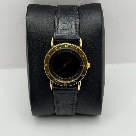 Working Vntage Ladies Accurist 628 Cal 3N20 Clear 26mm Quartz Watch New Battery