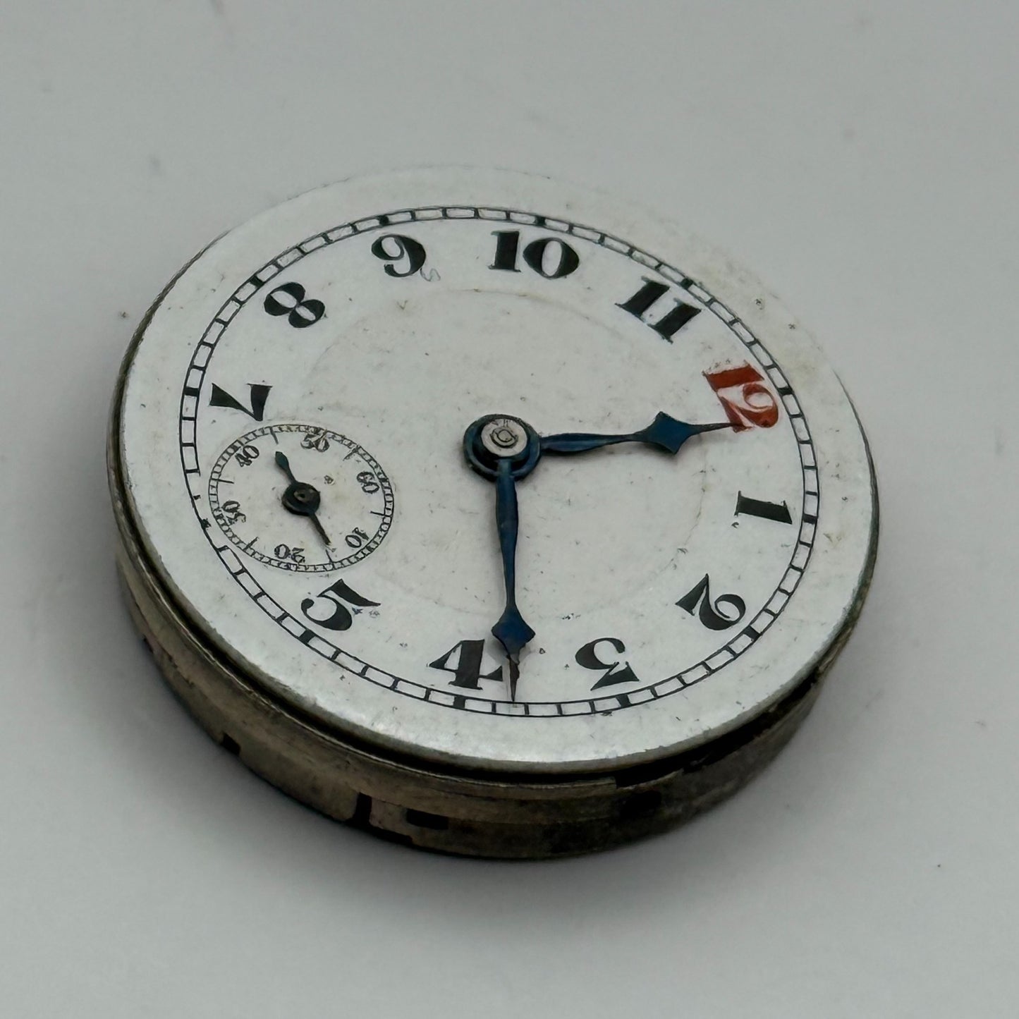 Buren 15 Jewels Trench Watch Movement Manual Wind Vintage Parts Repair 23.5mm