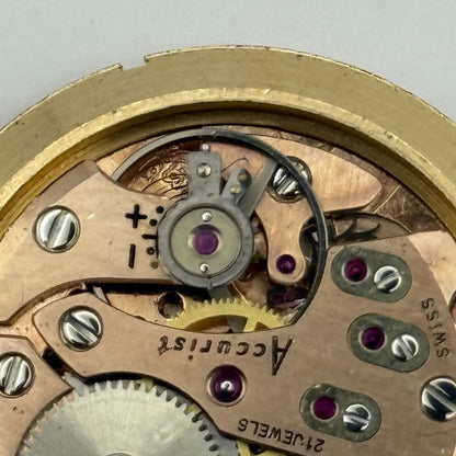 AS 1691/93 Watch Movement Accurist Manual Wind Vintage Swiss Parts Repair 30.3mm