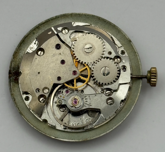 ETA 2750 Mystery Dial Watch Movement Running Manual Wind Vintage Parts 25.9mm