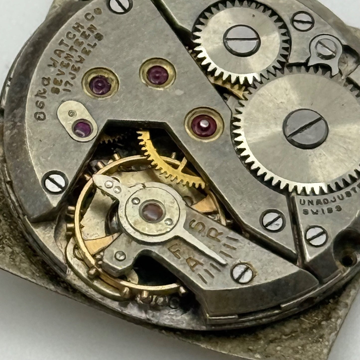 ETA 900 Watch Movement Eska Ticking Manual Wind Vintage Swiss Parts 23.6mm