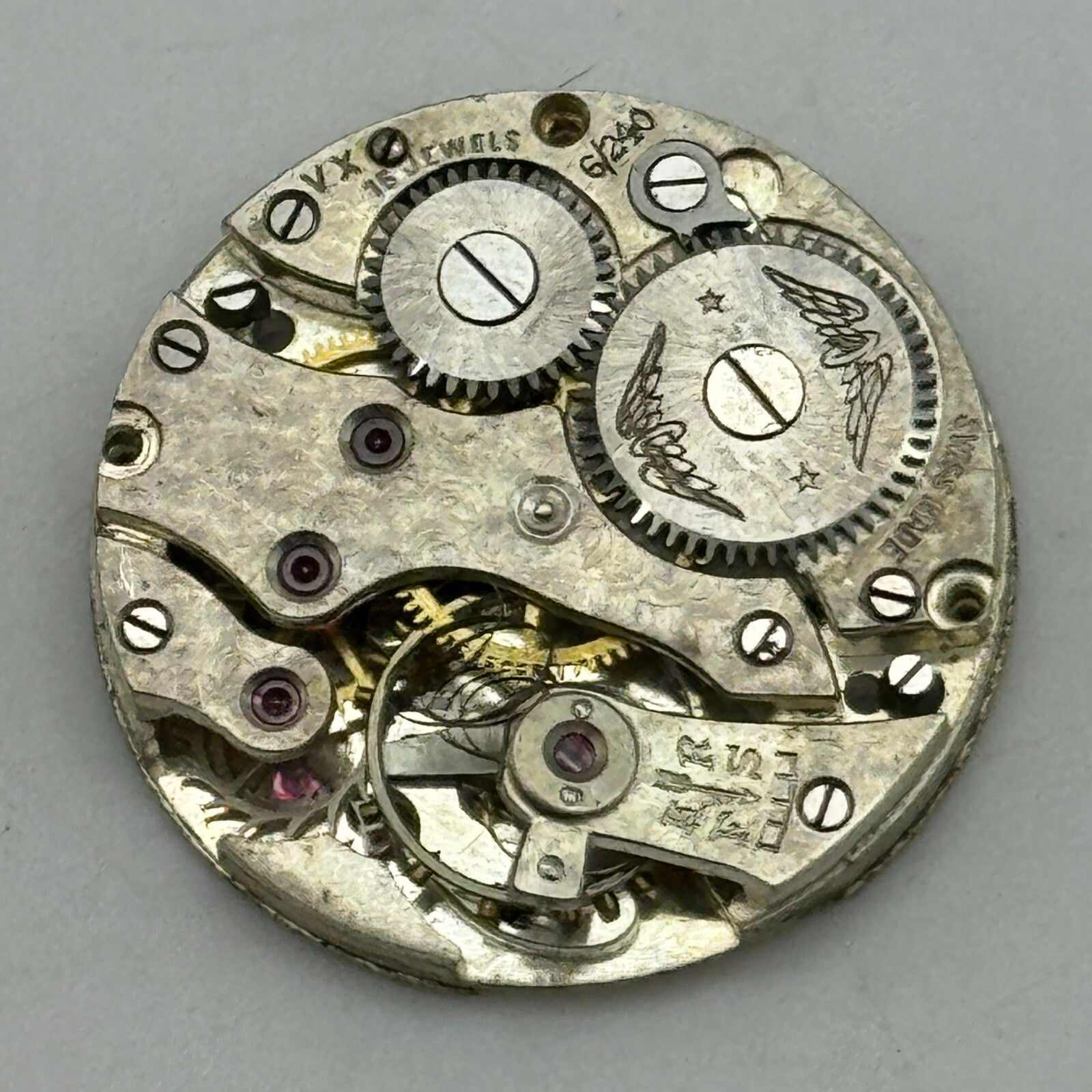 22mm Peseux Rotary 6/240 Swiss 15 Jewels Manual Wind Watch Movement PARTS SPARES