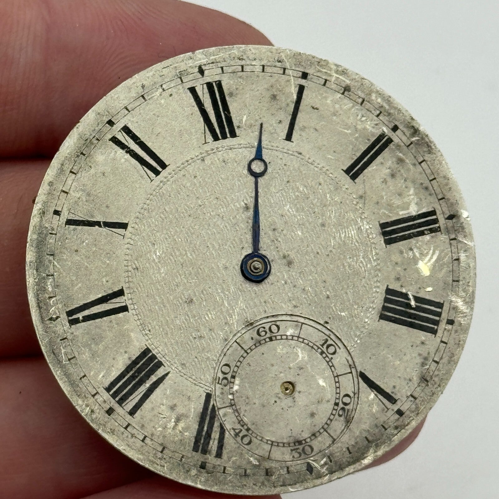 42.1mm Vintage Open Face Swiss Pocket Watch Movement PARTS REPAIR SPARES