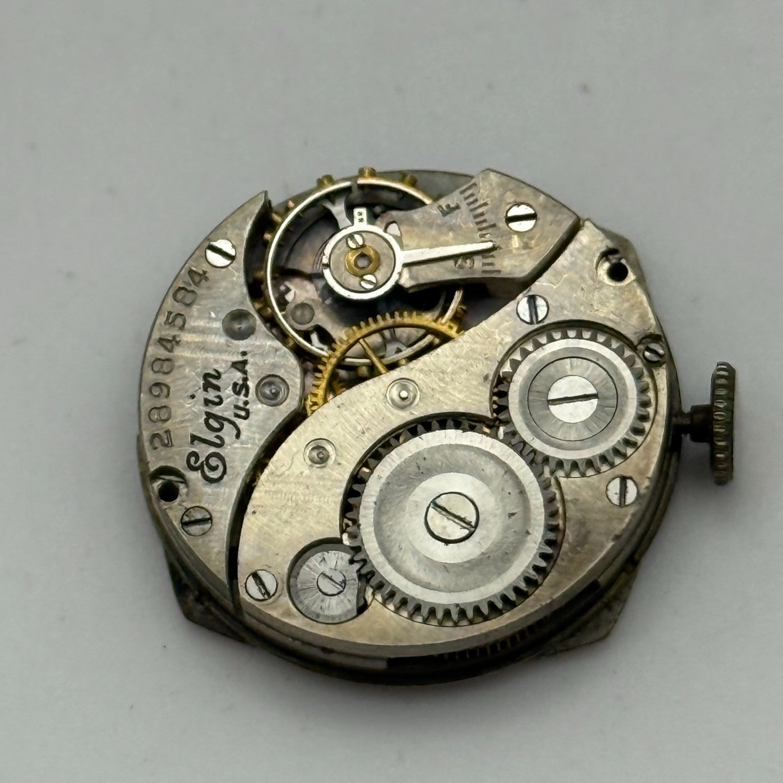 1926 Vintage 10/0s Elgin 447 Model 4 American Watch Movement PARTS REPAIR SPARES