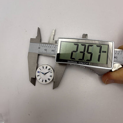 23.5mm Vintage Unidentified Leaf Mark Trench Watch Movement Manual Wind PARTS