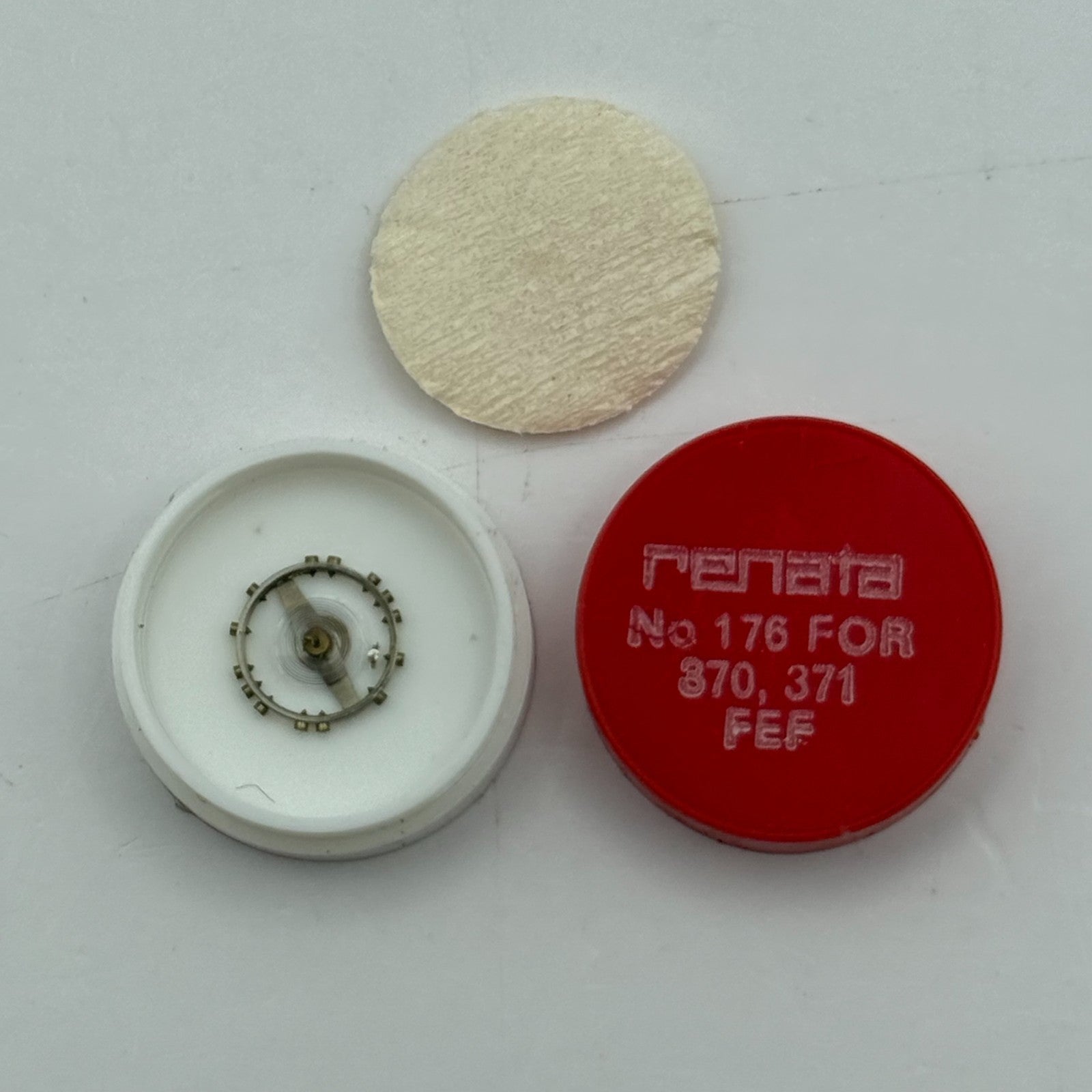 FEF 370 371 Balance Wheel Complete And Spring  176 Watch Movement Parts NOS